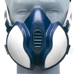 Máscara con filtros integrados para pintura